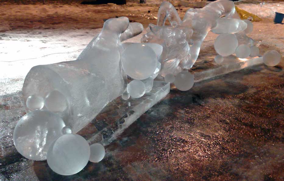 Wilfred Stijger & Edith Van de Wetering ice snow sculpture