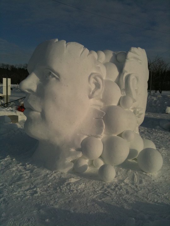 Wilfred Stijger & Edith Van de Wetering ice snow sculptue